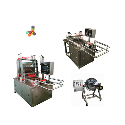 20-50 kg/h Banana Pear Apple Gummy Machine Jelly Candy Making Machine per il deposito