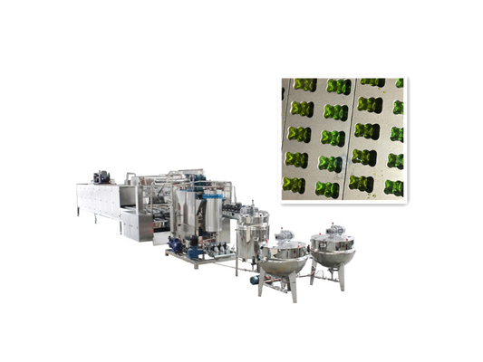 Macchina automatica per la fabbricazione di caramelle a base di menta gommosa multifunzionale con materia prima di pectina