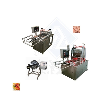 Negozi di alimenti e bevande Acciaio inossidabile Doppi colori Soft Gummy Candy Depositing Machine