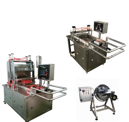 Macchina avanzata di produzione di caramelle con gelatina per caramelle 500 kg Linea di produzione automatica di uscita