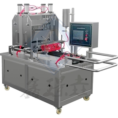 Macchina automatica per la fabbricazione di caramelle da gomma per la fabbricazione di caramelle da pectina, caramelle da gelatina e cioccolato.